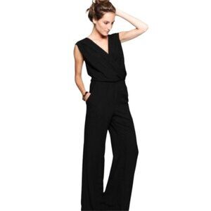 OLIVER GRACE Sabrina jumpsuit size Medium wide leg black